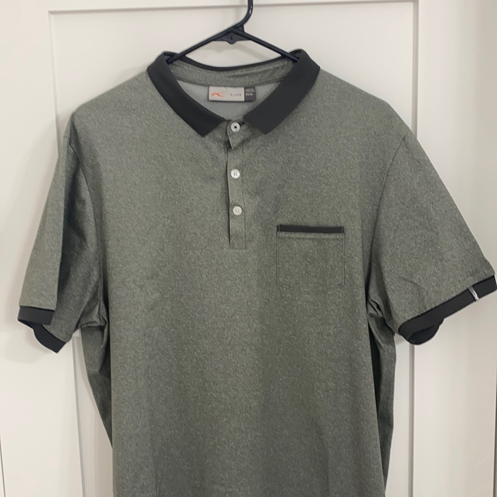 Grey golf shirt
